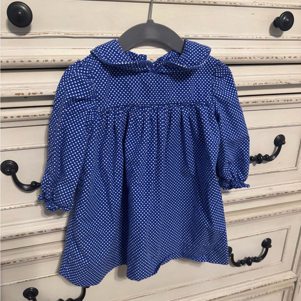 Blue and White Toddler Dress